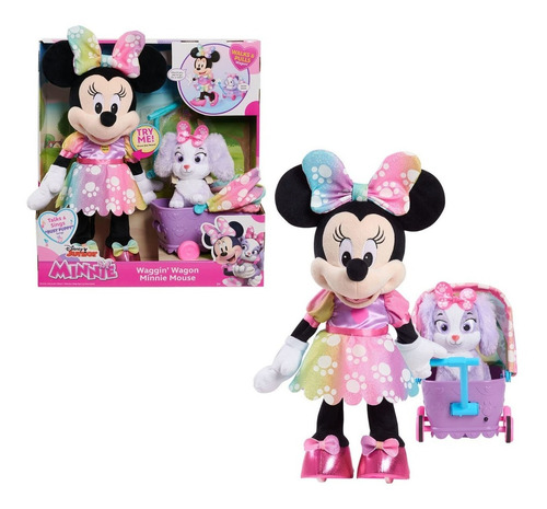 Peluche Animado Minnie Mouse Waggin' Wagon Just Play