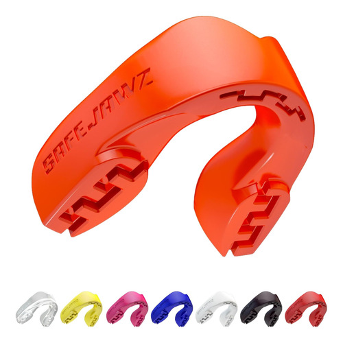 Protector Bucal Safejaws Deportes De Contacto Naranja Adult1