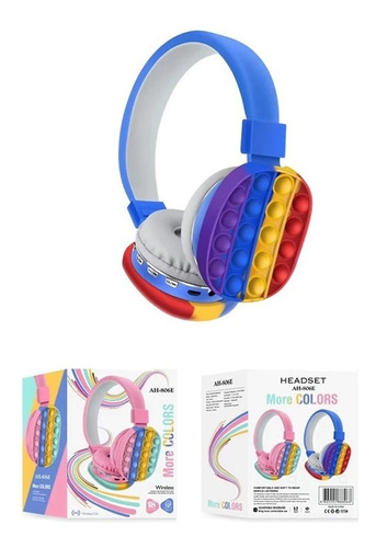 Audifonos Diadema Push Pop It Bluetooth Inalambrico