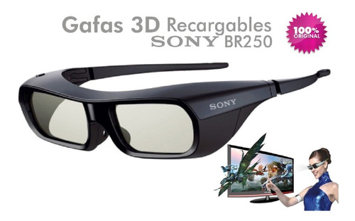 Lentes 3d Sony Recargable Tdg-br250 Nuevo Sellado Original