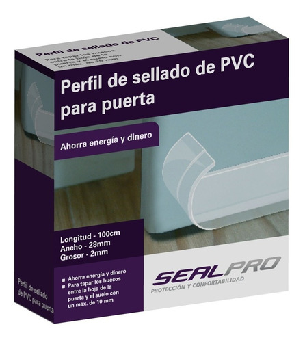 Burlete Zocalo Pvc Sellado Para Puerta Adhesivo