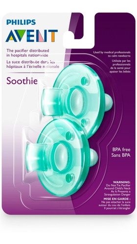 Chupón Soothie Philips Avent Bebé 2 Piezas 0-3m Y 3m+