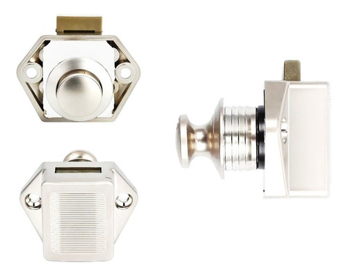 Imagen 3 de 6 de Cerradura Tirador Push Lock Mueble Motorhome Yate Casa Tuyu