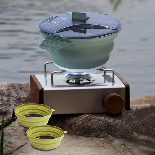 Juego De Ollas Y Tazones De Picnic, Juego De Cubiertos De