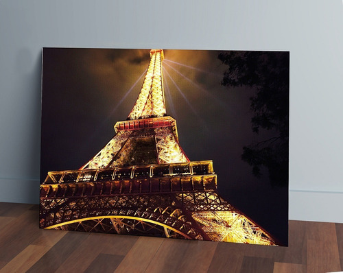 Cuadro Paris Torre Eiffel 40x53 Mdf Memoestampados
