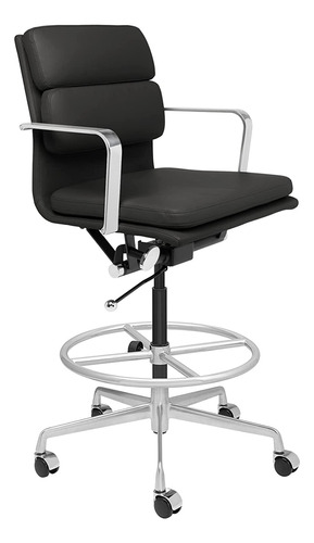 Silla De Dibujo Acolchada Ergonómico Y Altura De Tiro Negro