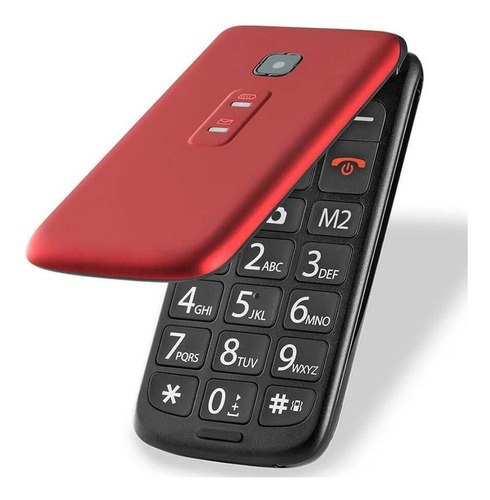 Celular Flip Vita Dual Chip Mp3 Vermelho Multilaser P9021