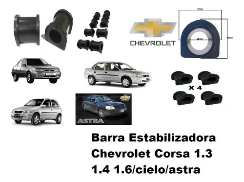 Gomas De Barra Estabilizadora Corsa/cielo/astra 4 Unidades