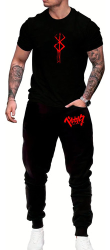 Pants Jogger Hombre Conjunto Pants Y Playera Moda Berserk