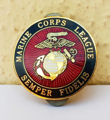 Antigua Insignia De Miembro De Los Marines Norteamericanos!! (Usado)