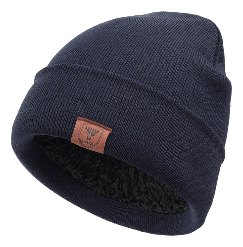 Gorro De Invierno Ozero Forro Polar Térmico Calavera Unisex Color Talle Diseño De La Tela
