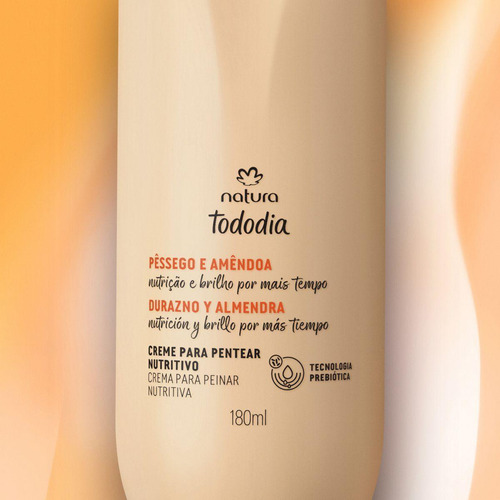 Creme De Pentear Natura Tododia Pêssego E Amêndoa 180ml