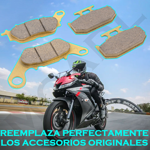 Juego De Balatas Cerámica P/ Yamaha Yzf-r15 R15 Mt-15 19-25