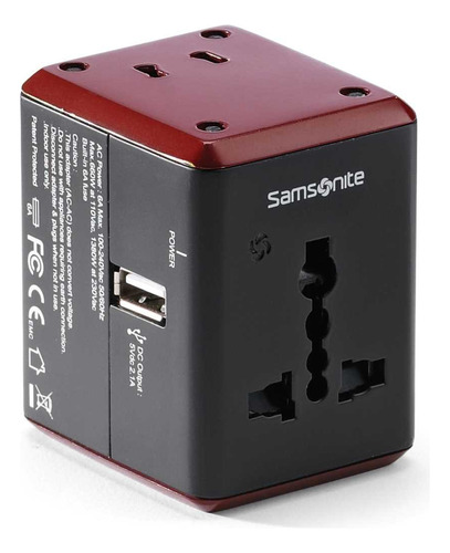 Samsonite World Wide Power Adapter Adaptador Tarjeta Red