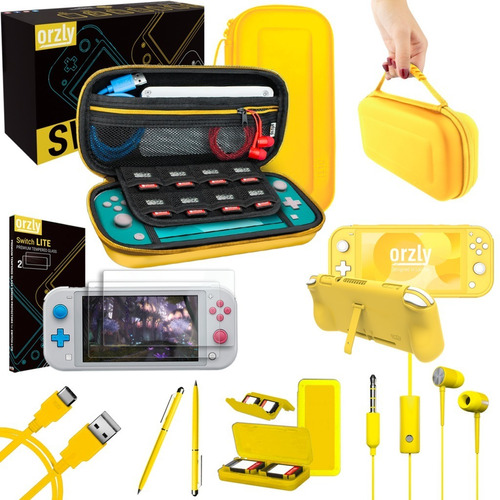 Nintendo Switch Lite Kit Orzly Funda Estuche + Accesorios