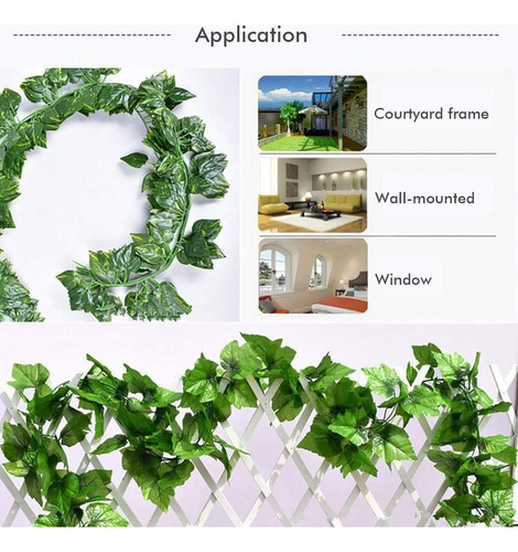 Guirnalda D Hiedra Colgante Artificial Para Decoración Pared
