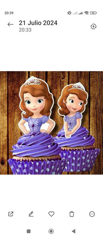Princesa Sofia Centro De Mesa. Realizam Todas Las Princesas