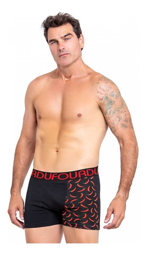 Boxer Estampado Dufour Algodón/lycra 11874 Pack X3