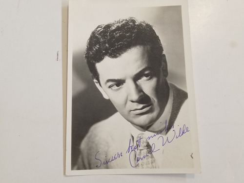 Foto Postal Autografiada: Cernel Wilde