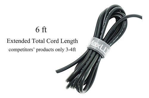 Maxllto 6 Ft Extralarga Adaptador De Ca Para Casio Ctk-510