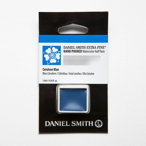 Aquarela Daniel Smith Pastilha 206 Cerulean Blue