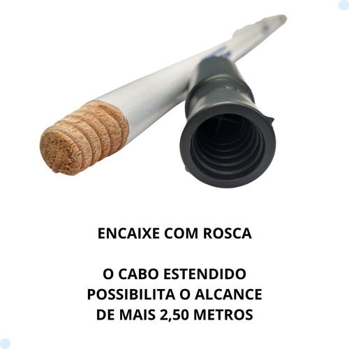 Vassoura De Limpar Teto Alto Com Prolongador Escova De Nylon