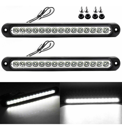 2 Pack 10  15 Led Trailer Identification Light 9 To 30-volt,