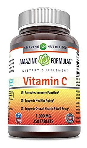 Suplemento Vitamina C Amazing Formulas Vitamina C 1000 Mg, T
