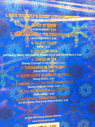 Disney Magical Christmas Album Cd Navidad