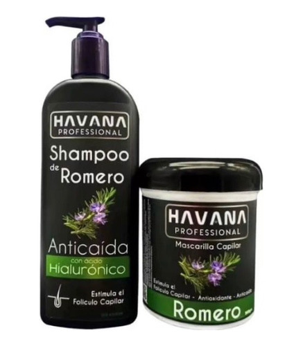 Kit Shampoo Y Mascarilla De Romero Anticaida Havana