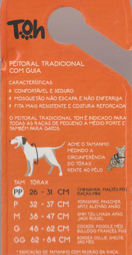 Imagem 6 de 6 de Conjunto Peitoral E Guia Tamanho Pp Preto Black