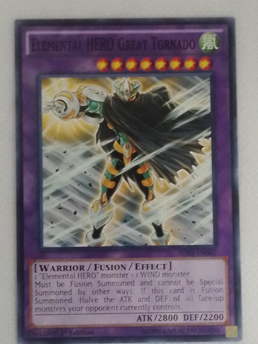 Fusion Comun Yugioh Elemental Hero Grand Tornado