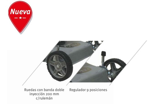 Imagen 3 de 7 de Cortadora De Cesped Petri 3.75 Hp 3 En 1 Naftera - Oferta