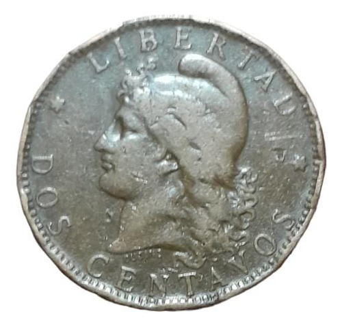 Moneda Argentina De Dos Centavos De 1882