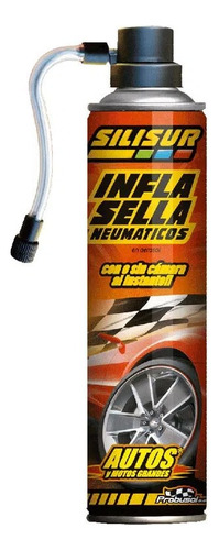 Inflador Sella Neumáticos Autos Moto 300grs Silisur 