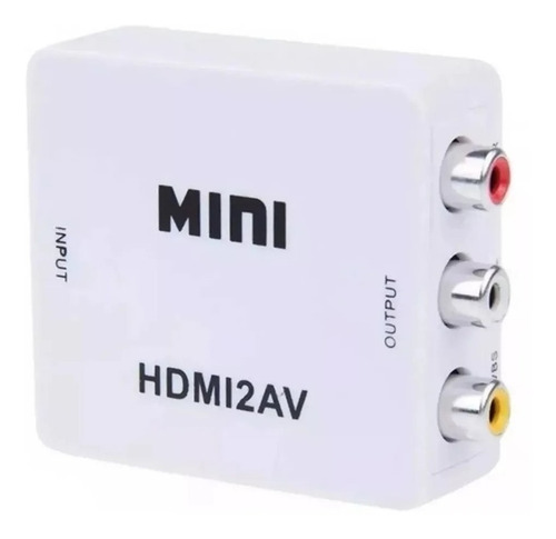 Imagem 2 de 9 de Mini Conversor Hd De Vídeo Entrada Hd-mi Saida Av2 Rca