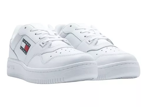 Tenis Tommy Hilfiger Dama Piel Blanco