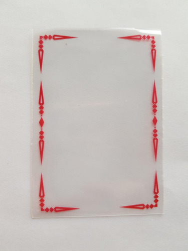Pack 50 Micas Protectoras Cartas Yugioh | Transparente Rojo