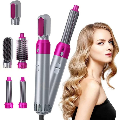 5-em-1 Multi-head Hot Air Comb Hair Curler Hair Styling Tool Cor 110v-us Plug