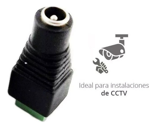 Pack 50 Conectores Ficha Plug Hembra Alimentacion Camaras