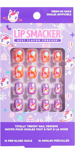 Lip Smacker Unicorn Holiday Press On Nails Stocking Regalos 