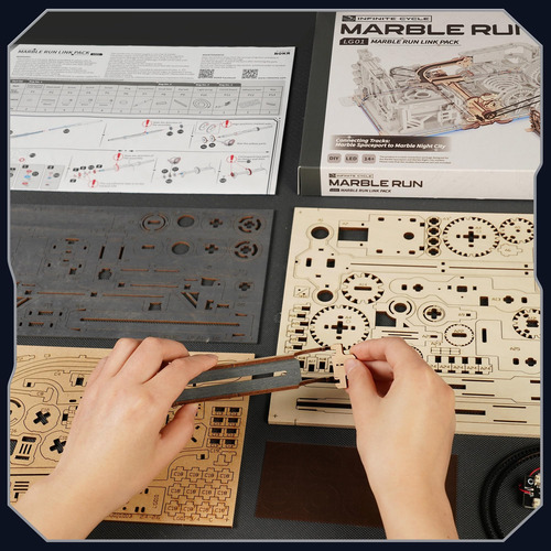Robotime Rompecabezas De Madera 3d Para Adultos Marble Run L