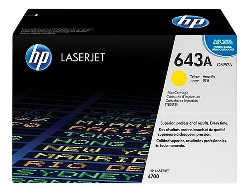 Toner Hp Q5952a Q5952 5952 643a 643 Amarillo Para 4700