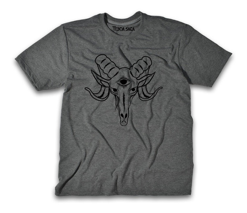 Camiseta Baphomet Demonio 3 Ojos Ropa Urbana Dark