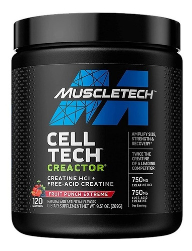 Muscletech Cell-tech Creactor Creatina Hcl 120 Servicios