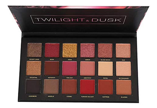 Paleta De Sombras De Ojos Desert Dusk, 18 Sombras De Ojos Co