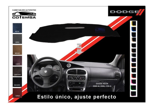 Cubretablero Automotriz Dodge Neon 2000 Al 2006