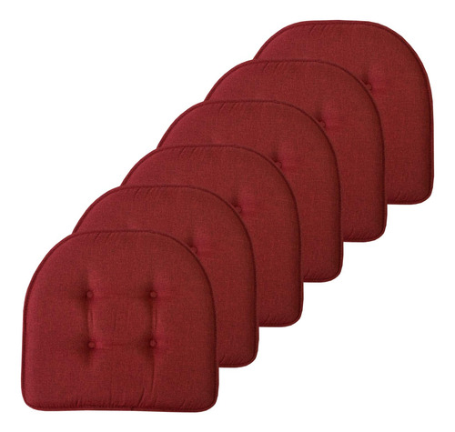 Cojín De Asiento Viscoelástico Cappitoné 43x41 Cm Borgoña Vi