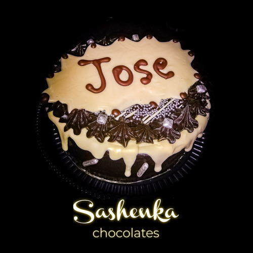 Mini Cake Torta 16cm Personalizada En Chocolate Sashenka