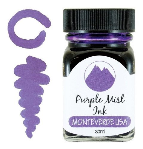 Frasco Tinta 30ml Monteverde® P Plumas Fuente Purple Mist